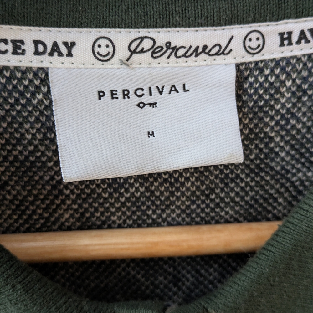 Percival Green and White Polo Shirt - Picture 2 of 4